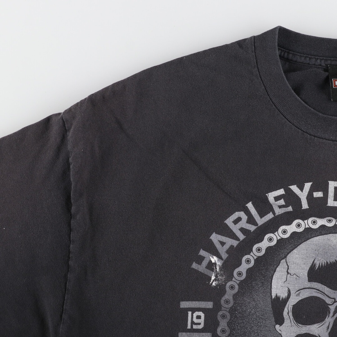 Harley Davidson(ハーレーダビッドソン)の古着 ハーレーダビッドソン Harley-Davidson モーターサイクル バイクTシャツ メンズXL /eaa440643 メンズのトップス(Tシャツ/カットソー(半袖/袖なし))の商品写真