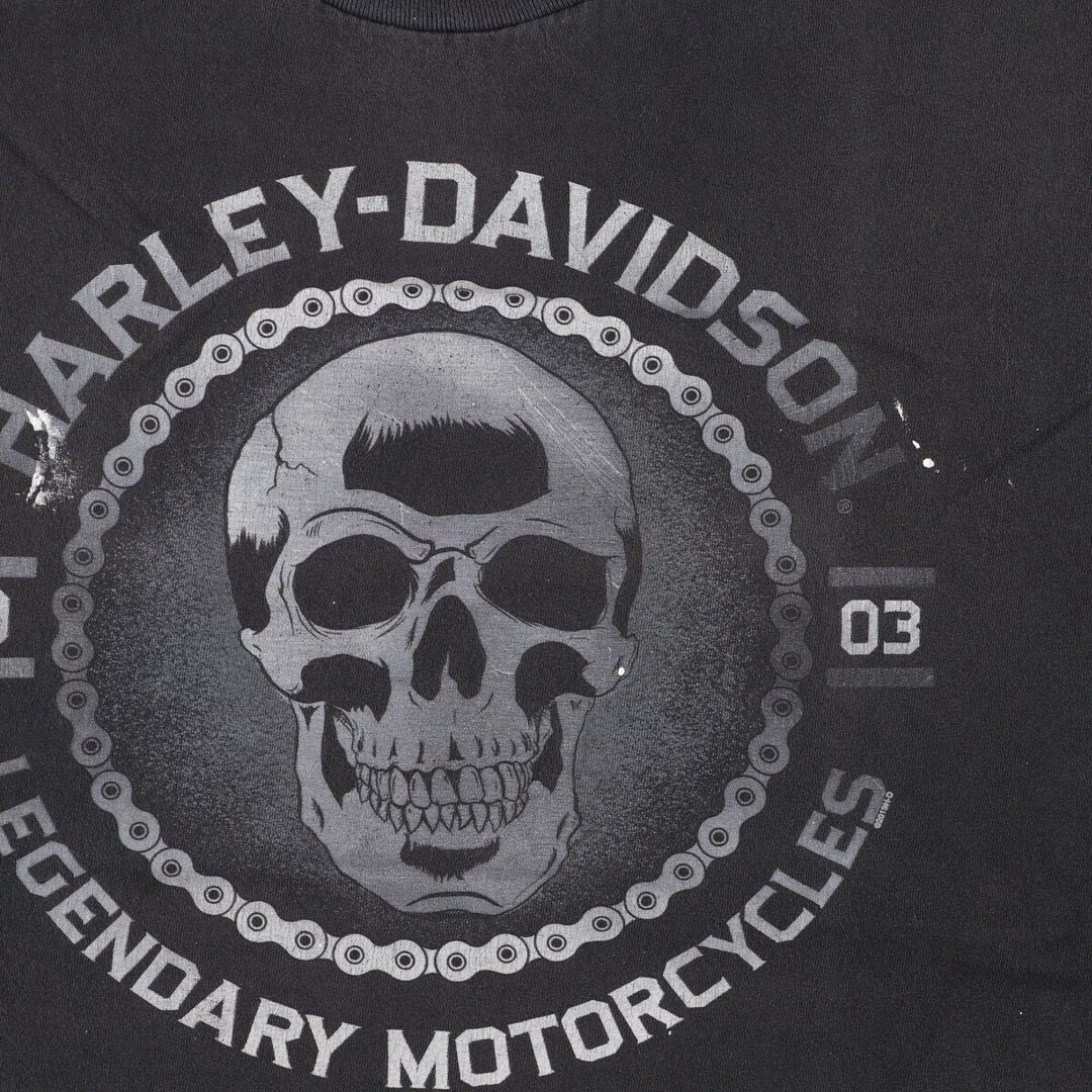 Harley Davidson(ハーレーダビッドソン)の古着 ハーレーダビッドソン Harley-Davidson モーターサイクル バイクTシャツ メンズXL /eaa440643 メンズのトップス(Tシャツ/カットソー(半袖/袖なし))の商品写真