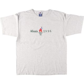 チャンピオン(Champion)の古着 90年代 チャンピオン Champion ATLANTA OLYMPIC アトランタオリンピック 1996 スポーツTシャツ メンズXL ヴィンテージ /eaa313991(Tシャツ/カットソー(半袖/袖なし))