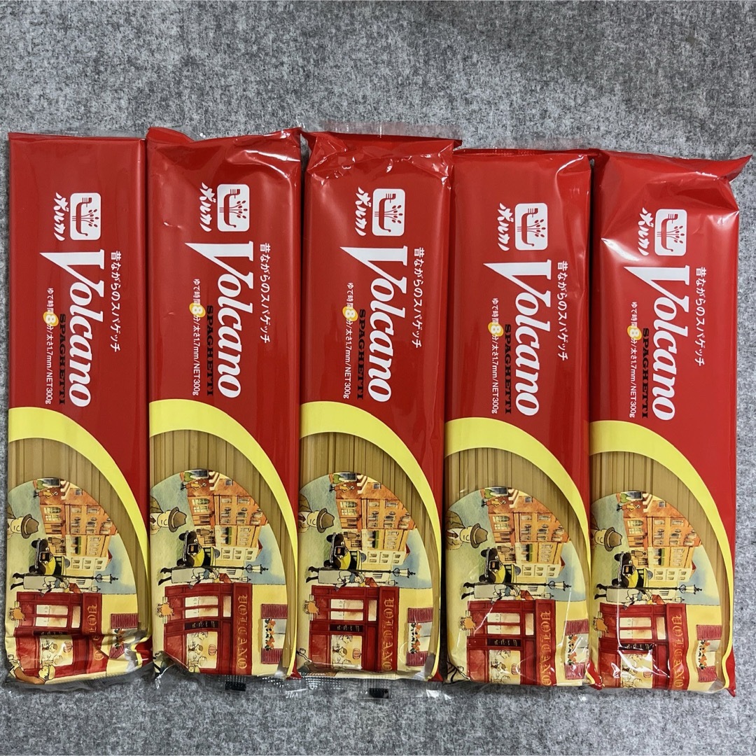 ボルカノ パスタファミリー 1.7mm 300g×5袋セット 食品/飲料/酒の食品(麺類)の商品写真