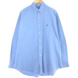 ラルフローレン(Ralph Lauren)の古着 ラルフローレン Ralph Lauren 長袖 ボタンダウンシャツ メンズL /eaa444729(シャツ)