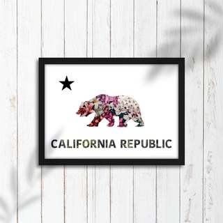 A3ポスター CALIFORNIA REPUBLIC 西海岸(アート/写真)