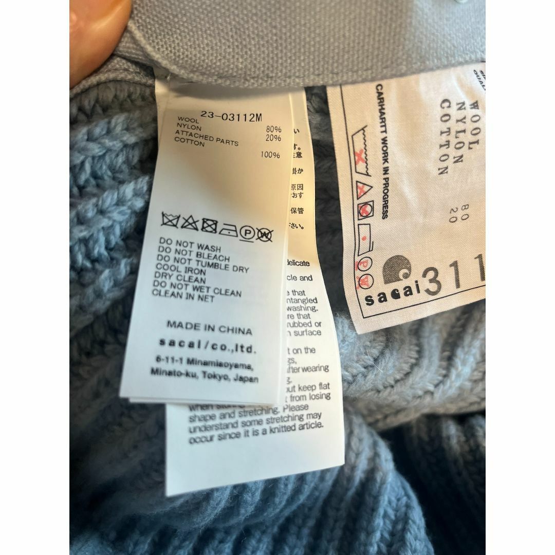 sacai - 入手困難☆sacaiサカイ☆完売☆Carharttカーハート sacai - 入手困難☆sacaiサカイ☆完売☆Carharttカーハート