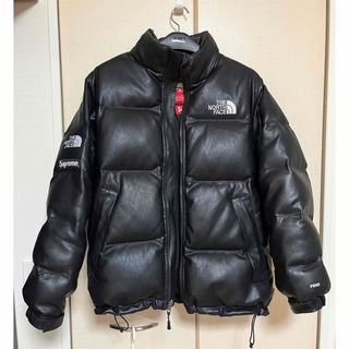 Supreme × the north faceレザーヌプシ Mサイズ(ダウンジャケット)