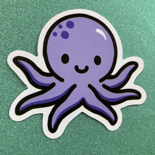 ⭐️人気⭐️タコのステッカー　アニマル　Octopus Sticker(車外アクセサリ)