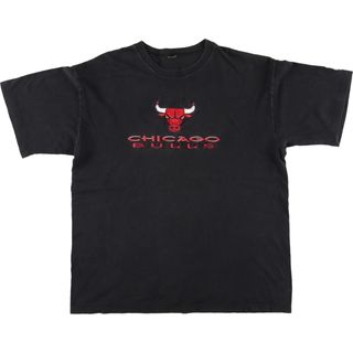 古着 90年代 NBA CHICAGO BULLS シカゴブルズ スポーツTシャツ メンズXL ヴィンテージ /eaa320896(Tシャツ/カットソー(半袖/袖なし))