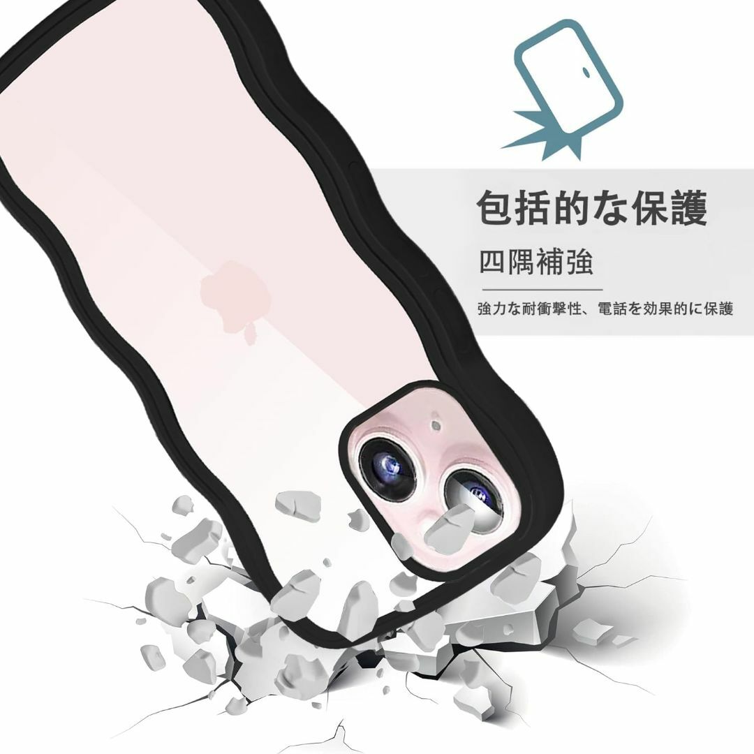 iPhone 15 Plus ケース クリア ショルダー 全面保護 人気 韓国  スマホ/家電/カメラのスマホアクセサリー(その他)の商品写真