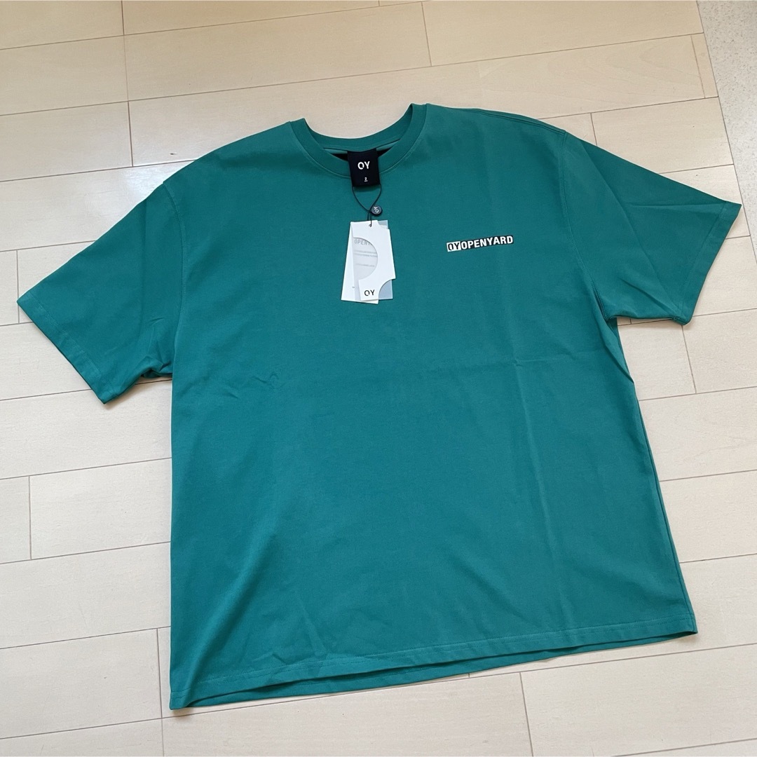 OY(オーワイ)の【OY/オーワイ】韓国 半袖Tシャツ　グリーン　Lサイズ メンズのトップス(Tシャツ/カットソー(半袖/袖なし))の商品写真