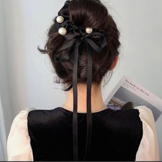 ガーリー　ヘアクリップ　ヘアアクセサリー　シュシュ　レディース