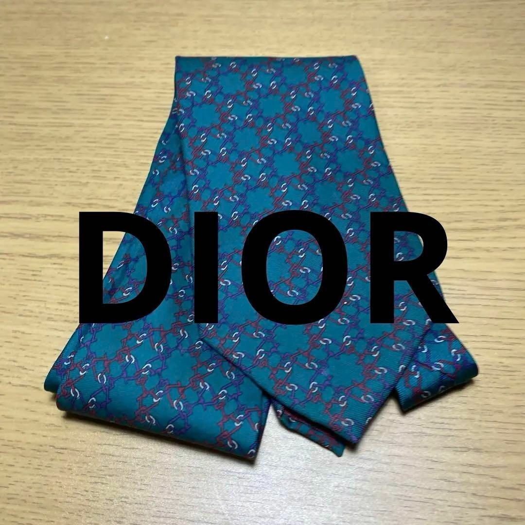 Christian Dior(クリスチャンディオール)の【美品】【レア柄】Christian Dior ディオールネクタイ　シルク メンズのファッション小物(ネクタイ)の商品写真