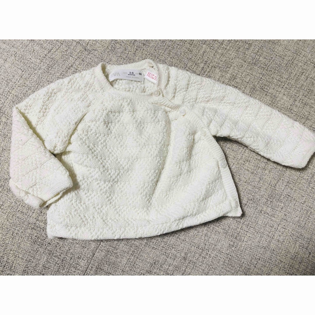 ZARA KIDS(ザラキッズ)のZARA ベビー　コットン　ニット キッズ/ベビー/マタニティのベビー服(~85cm)(ニット/セーター)の商品写真