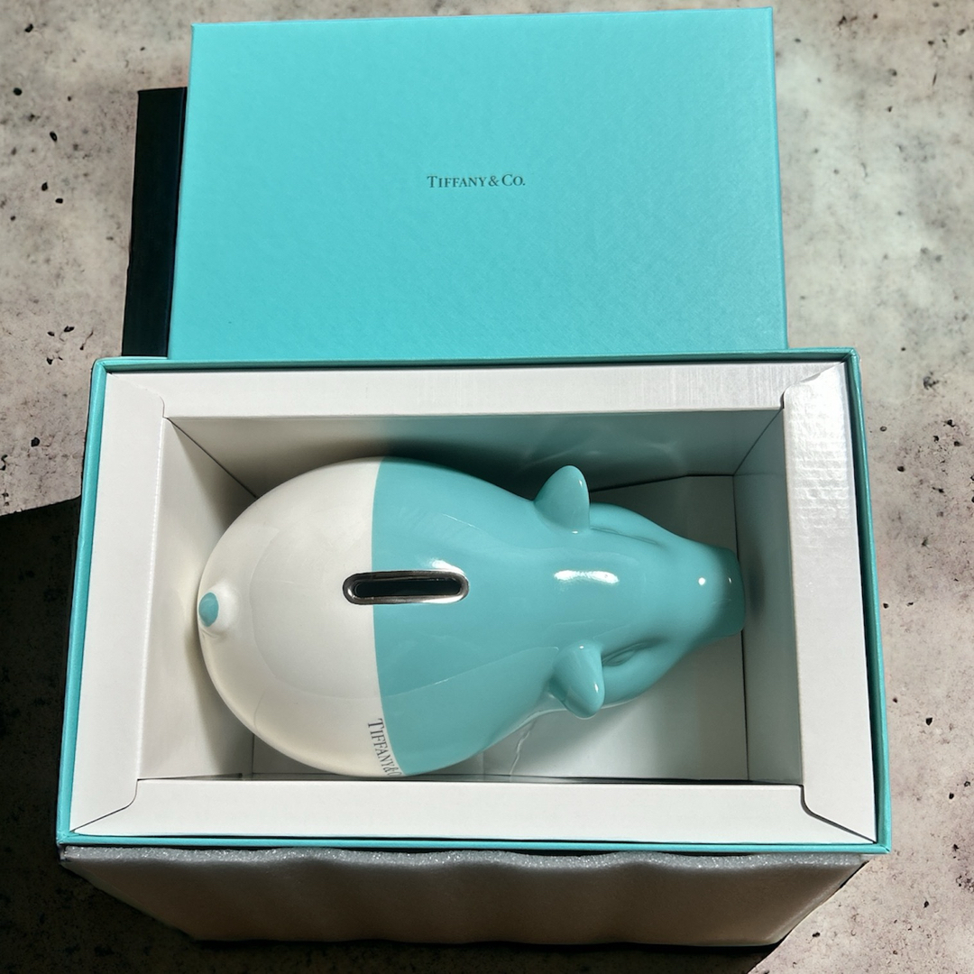 Tiffany & Co.(ティファニー)の【極美品・未使用】　激レア　Tiffany ティファニー　ピギーバンク　貯金箱 インテリア/住まい/日用品のインテリア小物(置物)の商品写真