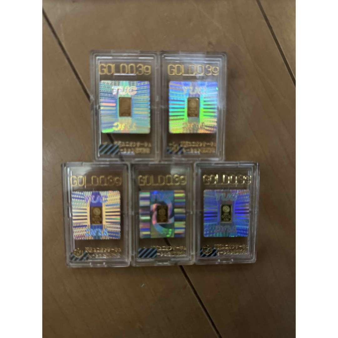 【SALE】TUCゴールド0.3グラム×5 エンタメ/ホビーのトレーディングカード(その他)の商品写真