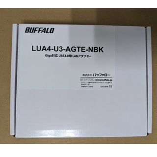 バッファロー(Buffalo)のBUFFALO 有線LANアダプター LUA4-U3-AGTE-NBK 新品(PC周辺機器)