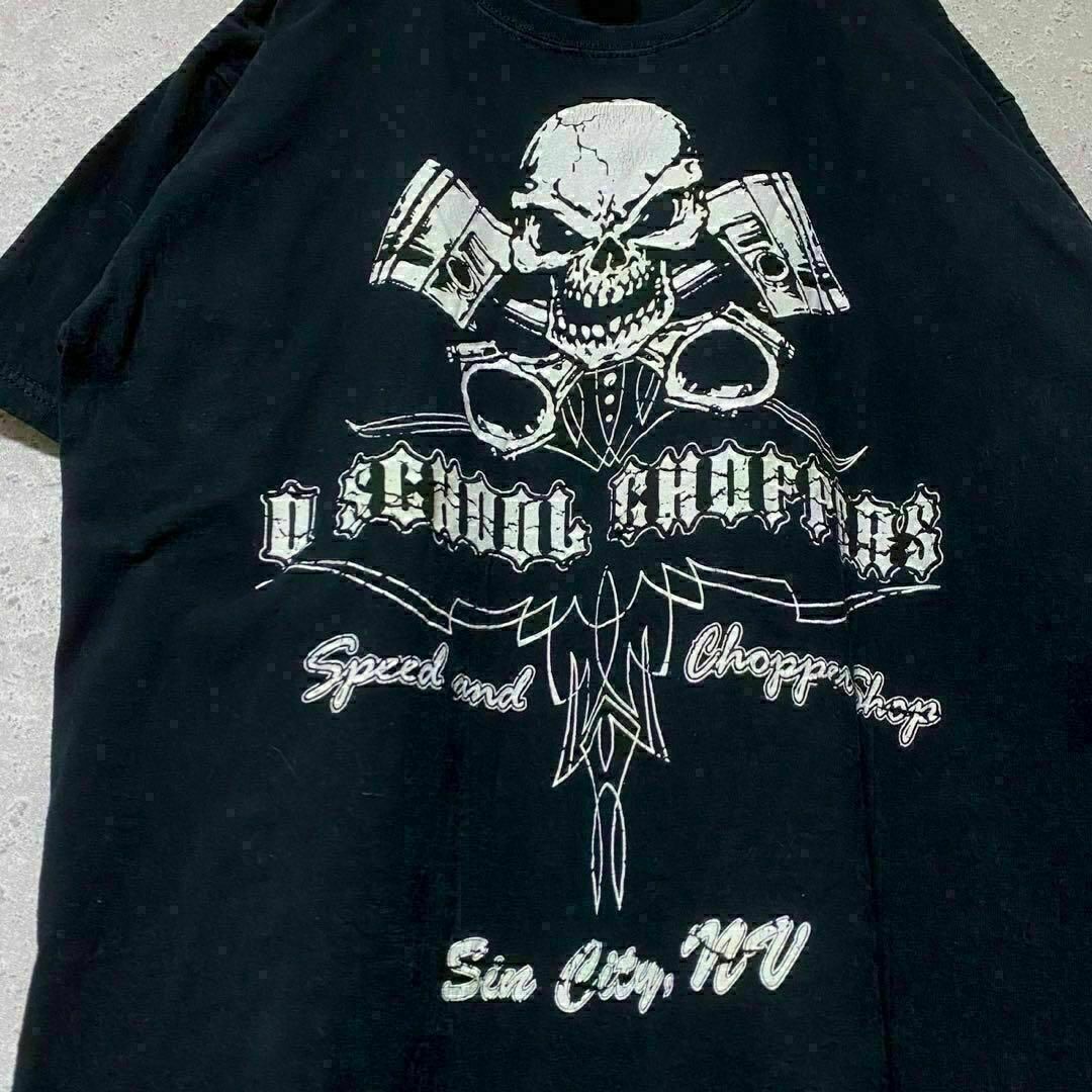 GILDAN ギルダン Tシャツ school choppers 半袖 L メンズのトップス(Tシャツ/カットソー(半袖/袖なし))の商品写真