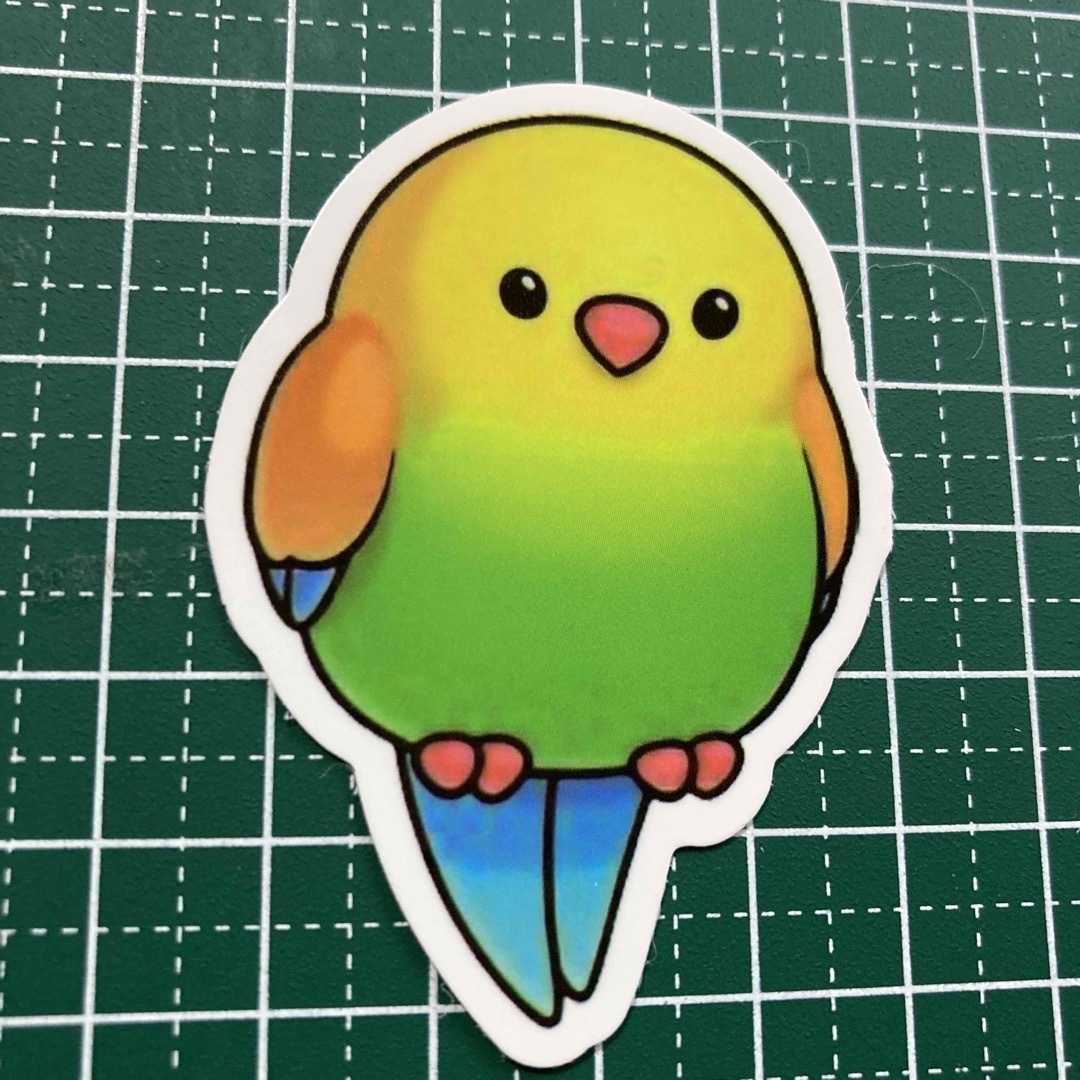 ⭐️人気⭐️セキセイインコのステッカー　Budgerigar Sticker 自動車/バイクの自動車(車外アクセサリ)の商品写真