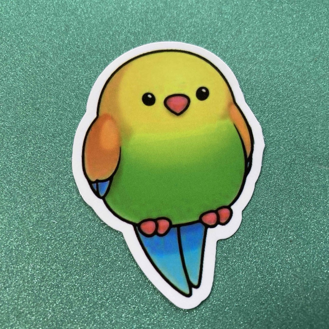 ⭐️人気⭐️セキセイインコのステッカー　Budgerigar Sticker 自動車/バイクの自動車(車外アクセサリ)の商品写真