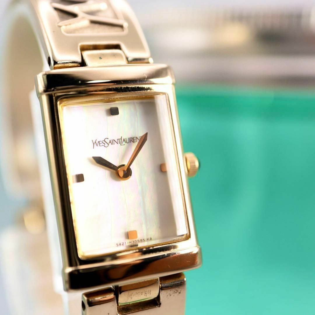 Yves Saint Laurent(イヴサンローラン)の極美品 Yves Saint Laurent 40th シェル 腕時計363 レディースのファッション小物(腕時計)の商品写真