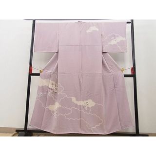 平和屋野田店■訪問着　絞り　刺繍　扇面雲取り花文　暈し染め　やまと誂製　逸品　BAAC3687yc(着物)