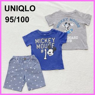 ディズニー(Disney)のユニクロ　UNIQLO ミッキーマウス　半袖Tシャツ ディズニー(Tシャツ/カットソー)