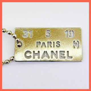 CHANEL - 【美品】シャネル ネックレス ロゴプレート ドッグタグ　ペンダント　CHANEL