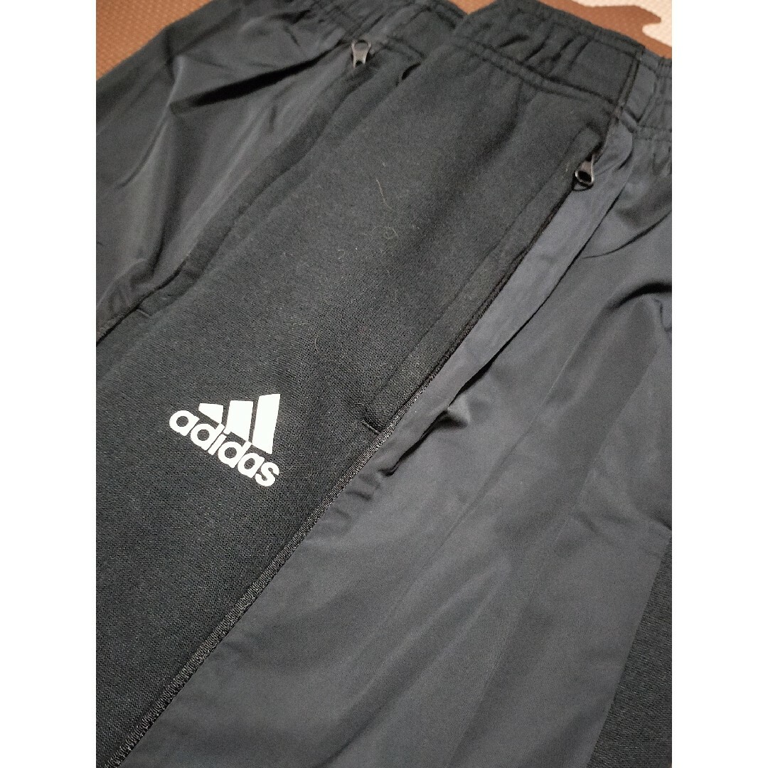 adidas(アディダス)の☆ASP-437 アディダス クロップド イージーパンツ 黒 サイズ L メンズのパンツ(その他)の商品写真