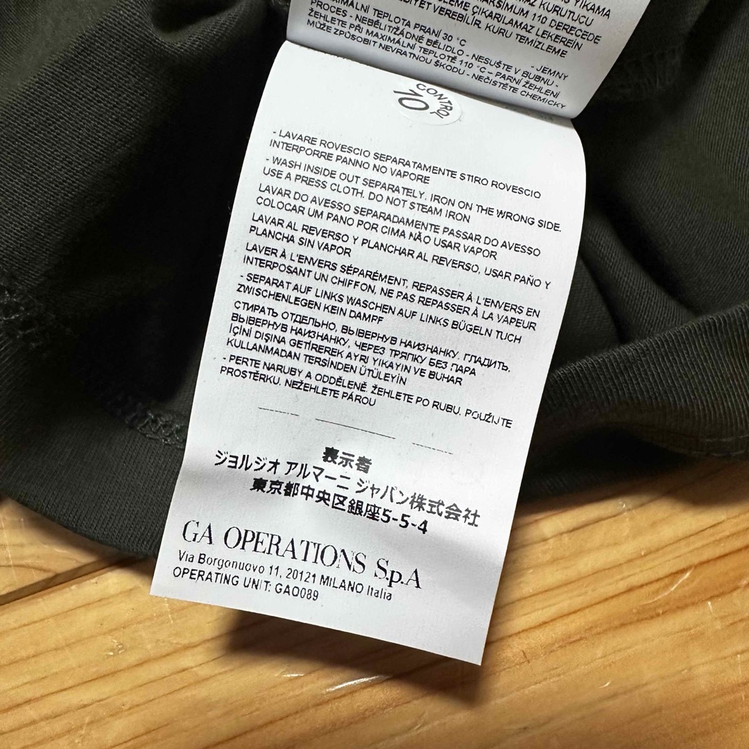 Emporio Armani(エンポリオアルマーニ)の新品　エンポリオアルマーニ　キッズ　Tシャツ　150サイズ　ロゴ キッズ/ベビー/マタニティのキッズ服男の子用(90cm~)(Tシャツ/カットソー)の商品写真