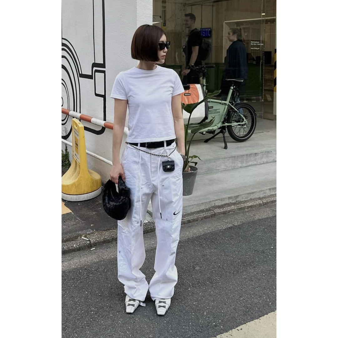 NIKE(ナイキ)のNIKE×off-whiteホワイトパンツS メンズのパンツ(その他)の商品写真