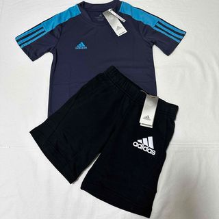 adidas - 新品　140 アディダス　Tシャツ　ハーフ　パンツ　セットアップ