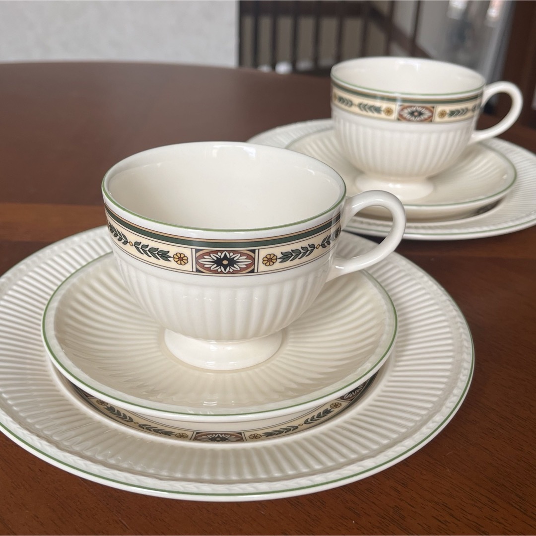WEDGWOOD - 【黒壺美品】ウェッジウッド☆カールトン☆トリオ WEDGWOOD - 【黒壺美品】ウェッジウッド☆カールトン☆トリオ
