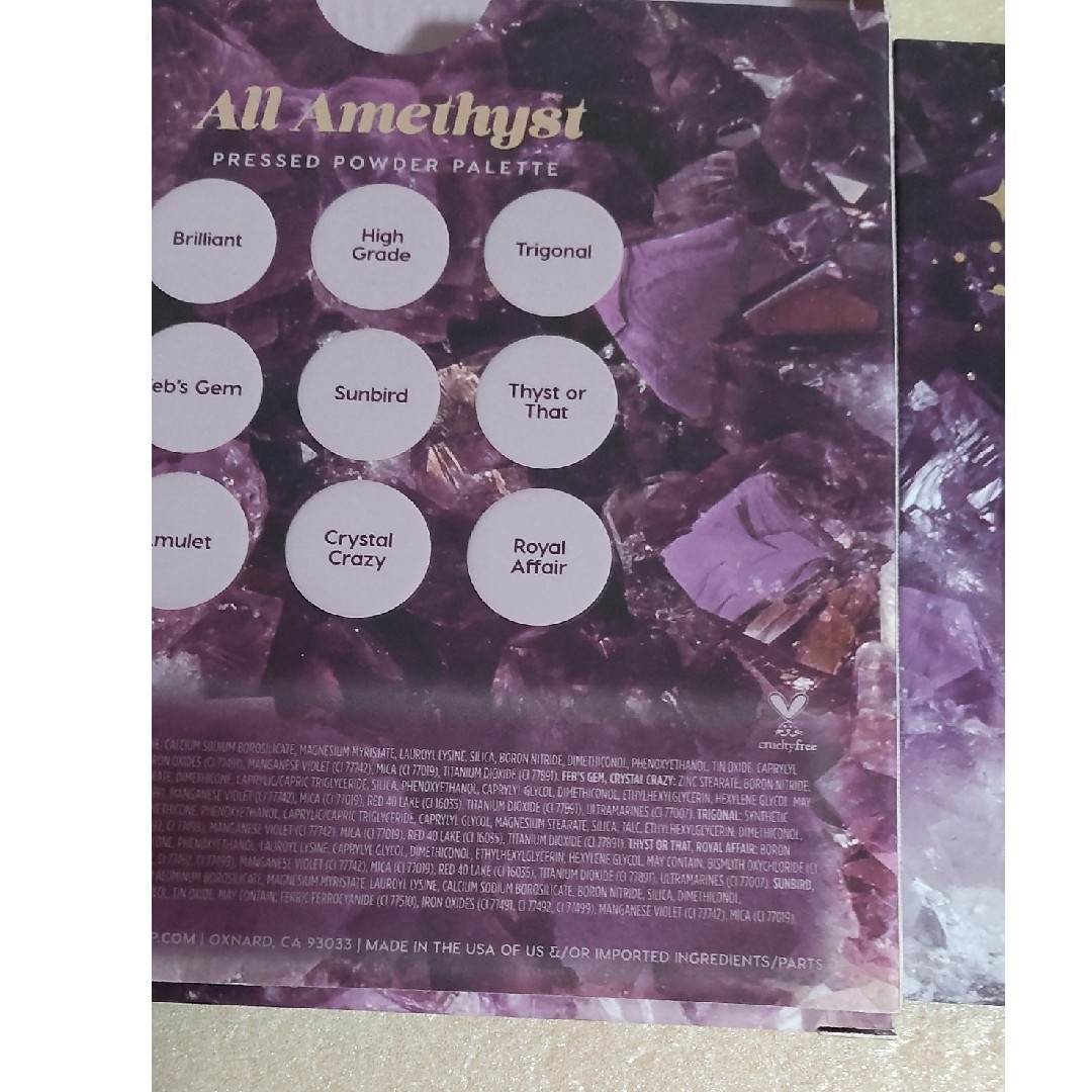 colourpop(カラーポップ)の【未使用※】カラーポップ　アイシャドウパレットAllAmethyst コスメ/美容のベースメイク/化粧品(アイシャドウ)の商品写真