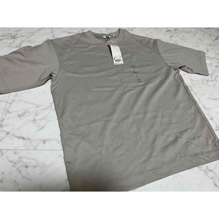 ユニクロ(UNIQLO)のユニクロ　エアリズム コットンオーバーサイズ　Ｔシャツ五分袖(Tシャツ/カットソー(半袖/袖なし))