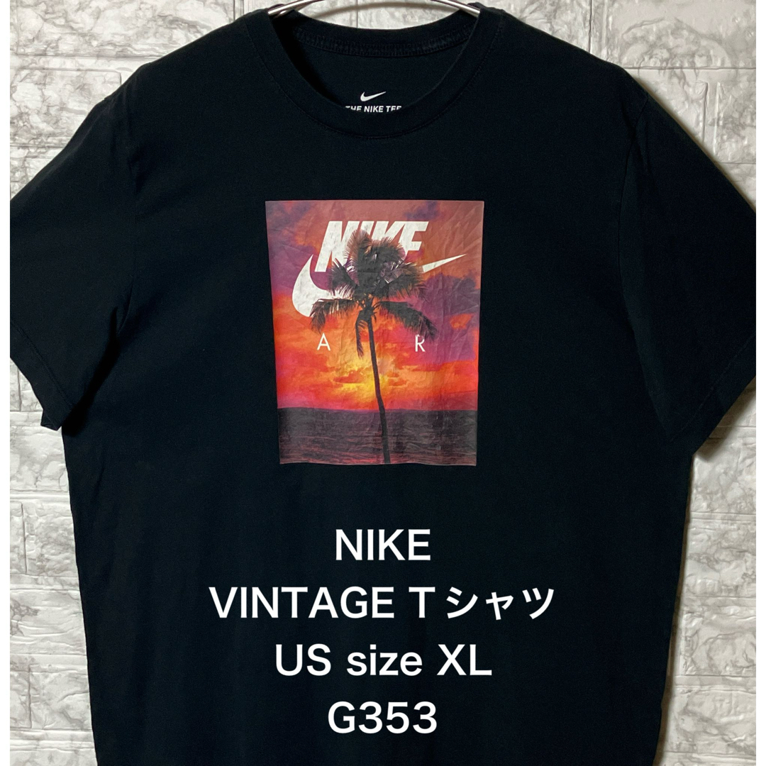 NIKE(ナイキ)のアメリカ古着 made in EGYPT XLsize NIKEブラックTシャツ メンズのトップス(Tシャツ/カットソー(半袖/袖なし))の商品写真