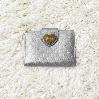 グッチ(Gucci)のGucci GG柄 パスケース 定期入れ カードケース ラブリーハート シマ(名刺入れ/定期入れ)