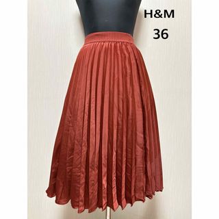 H&M - 新品タグ付●H&M●プリーツスカート●テラコッタ●サイズ36