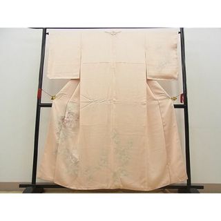 平和屋野田店■訪問着　銀駒刺繍　扇面地紙花文　暈し染め　逸品　BAAC1431fw(着物)