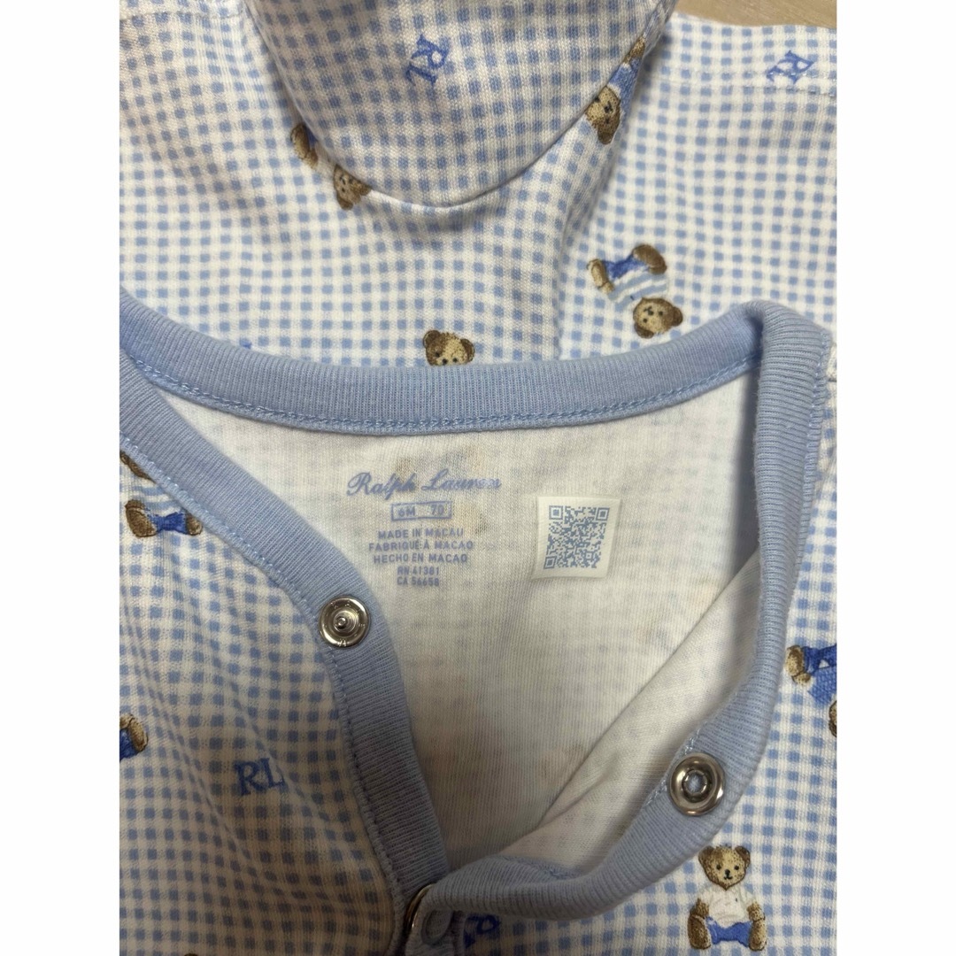 POLO RALPH LAUREN(ポロラルフローレン)のポロベアロンパース＊ラルフローレン キッズ/ベビー/マタニティのベビー服(~85cm)(ロンパース)の商品写真