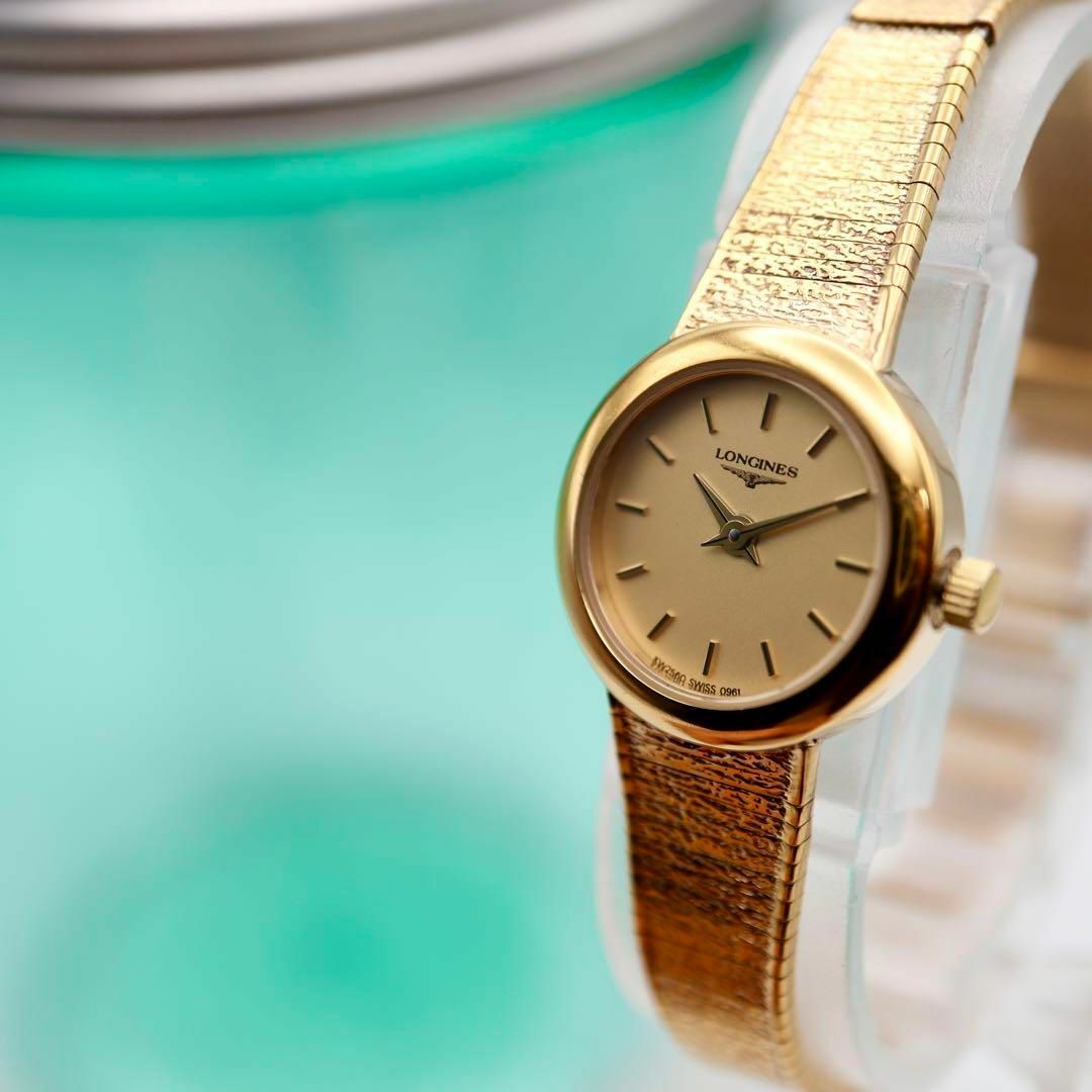 LONGINES(ロンジン)の美品！LONGINES ラウンド 箱付き ゴールド レディース腕時計 613 レディースのファッション小物(腕時計)の商品写真