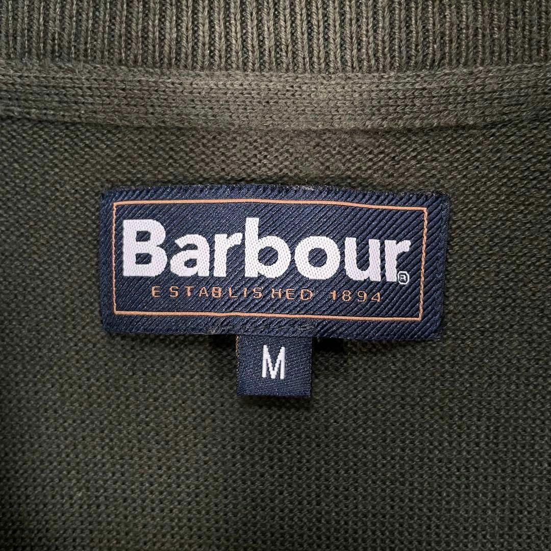 Barbour(バーブァー)のBarbour バブアー ハーフジップ ニット プルオーバー 異素材切替え M メンズのトップス(ニット/セーター)の商品写真