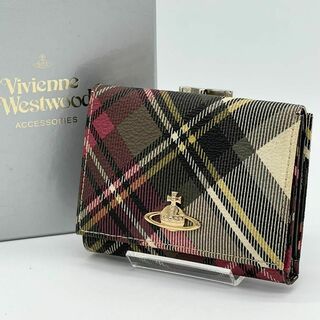 ヴィヴィアンウエストウッド(Vivienne Westwood)の✨良品✨VivienneWestwood 三つ折財布 がま口財布 チェック(財布)