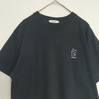 クラネ(CLANE)の美品 クラネ ポケモン コラボ ピカチュウ Tシャツ レディース ブラック M(Tシャツ(半袖/袖なし))