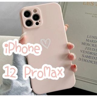 ♡iPhone12ProMax♡ iPhoneケース 可愛い ハート ピンク(その他)