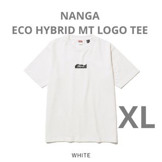 ナンガ(NANGA)のNANGA ナンガ エコハイブリッド マウンテンロゴティー ホワイト　白　XL(Tシャツ/カットソー(半袖/袖なし))