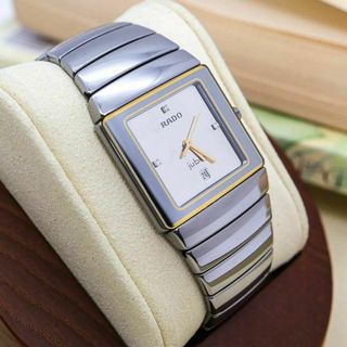 ラドー(RADO)の《美品》RADO jubile 腕時計 シルバー 3Pダイヤ レディース レアc(腕時計)