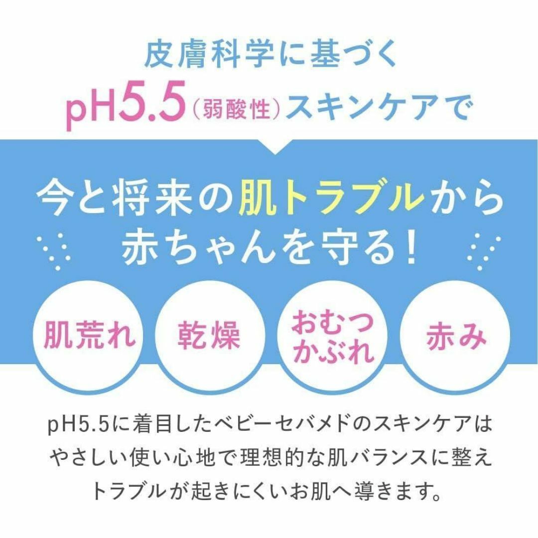 【新生児から使える！】 ベビーセバメド モイスチャークリーム 50mL 弱酸性 キッズ/ベビー/マタニティの洗浄/衛生用品(ベビーローション)の商品写真