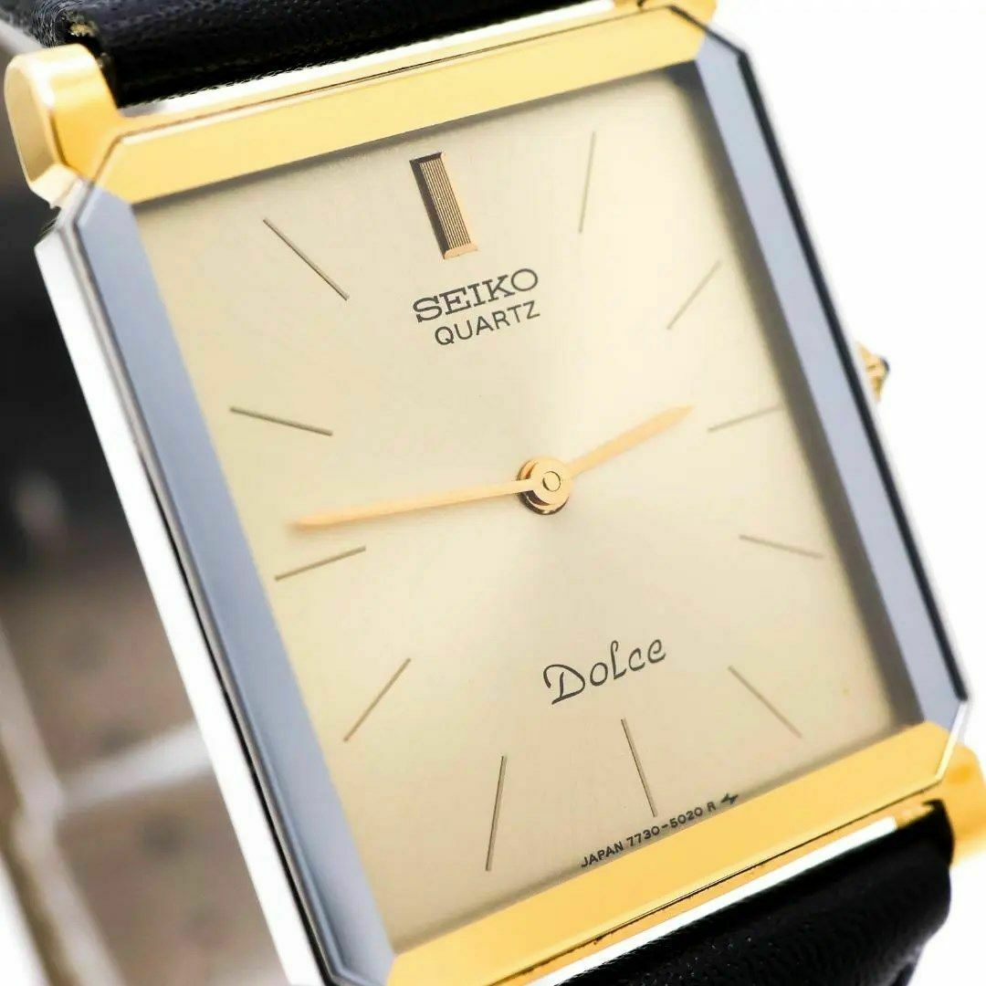 SEIKO(セイコー)の《希少》SEIKO Dolce 腕時計 ゴールド 薄型 ドレス メンズ r メンズの時計(腕時計(アナログ))の商品写真