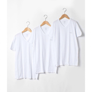 ディーゼル(DIESEL)のDIESEL ディーゼル　VネックTシャツ 3枚パック　パックT 白　Mサイズ(Tシャツ/カットソー(半袖/袖なし))
