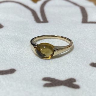 エテ(ete)の【値下げ5/17入金まで】リング K10YG ビアクォーツ(リング(指輪))