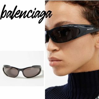 バレンシアガ(Balenciaga)のバレンシアガ  キャットアイ サングラス ブラック BB0253S(サングラス/メガネ)