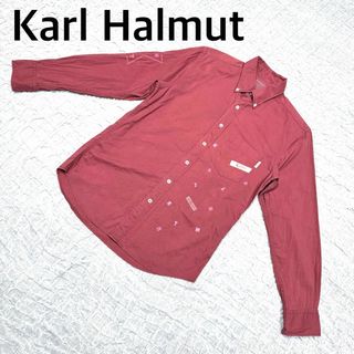 Karl Helmut - Karl Helmut カールヘルム　長袖シャツ　刺繍入り　サイズM ピンク